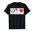 Funny Peace Love Episcopal Church T-Shirt - Novelty Apparel for Adults - T-Shirt, Sweatshirt, Hoodie