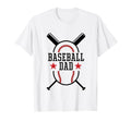 Baseball Dad Happy Fathers Day Wife T-Shirt - Custom Art Print for Adults - T-Shirt, Sweatshirt, Hoodie