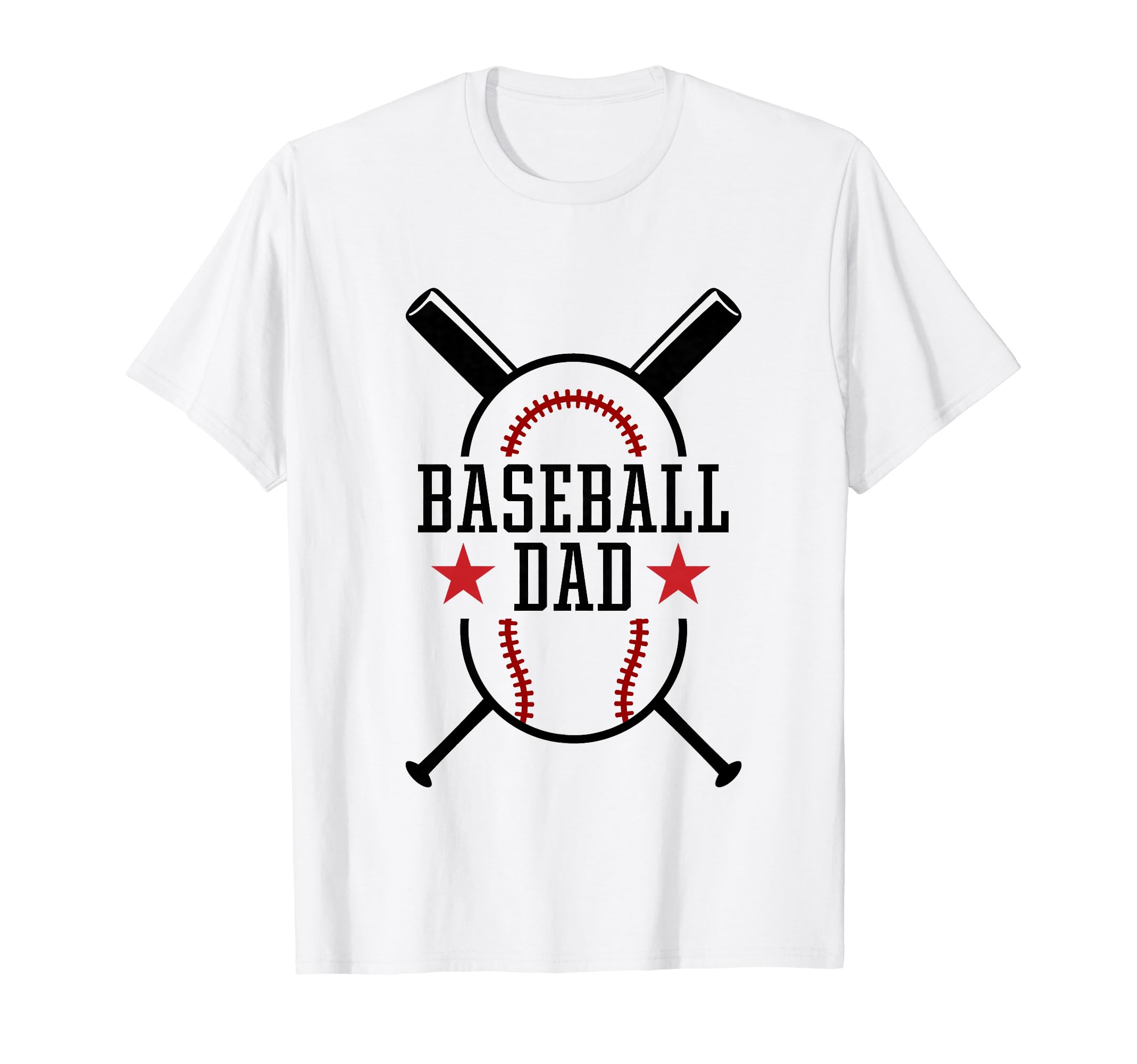 Baseball Dad Happy Fathers Day Wife T-Shirt - Custom Art Print for Adults - T-Shirt, Sweatshirt, Hoodie