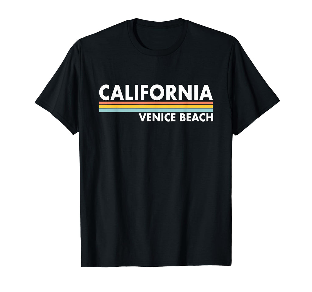 Venice Beach California Stripes T-Shirt - Minimalist Print for Adults - T-Shirt, Sweatshirt, Hoodie