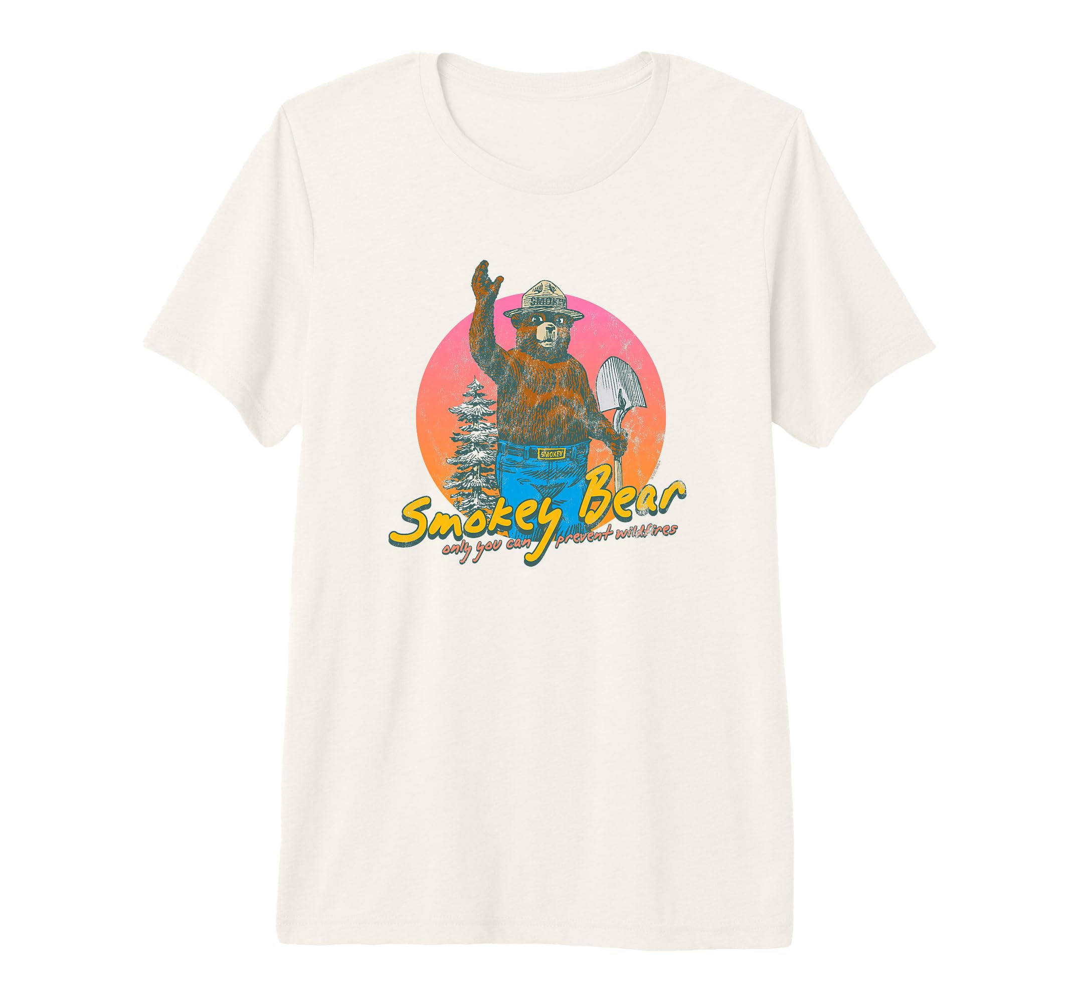 Smokey Bear Smokey Bear Colorful T-Shirt - Fun Novelty Design for Adults - T-Shirt, Sweatshirt, Hoodie