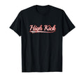 High Kick Varsity Distressed Throwback T-Shirt - Trendy Graphic for Adults - T-Shirt, Sweatshirt, Hoodie