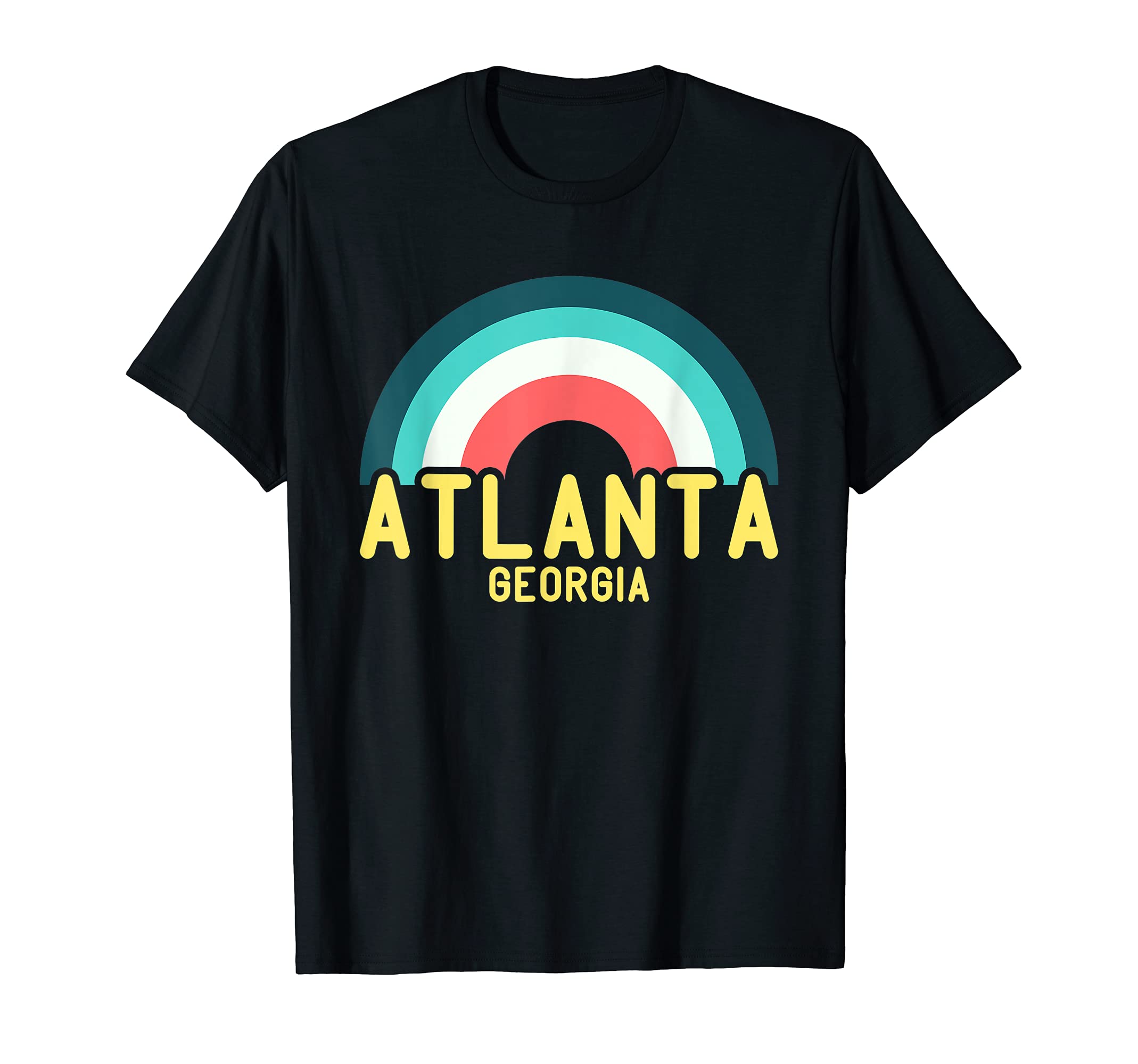 Atlanta Georgia Rainbow T-Shirt - Trendy Graphic Unisex - T-Shirt, Sweatshirt, Hoodie