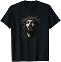 Face Of Jesus Crown Thorn Religious Christmas - Adult & Kids T-Shirts, Sweatshirts & Hoodies apparel design preview 1