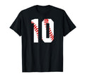 Baseball Mom 10 Jersey Baseball Number 10 T-Shirt - Graphic Print Men Women - T-Shirt, Sweatshirt, Hoodie