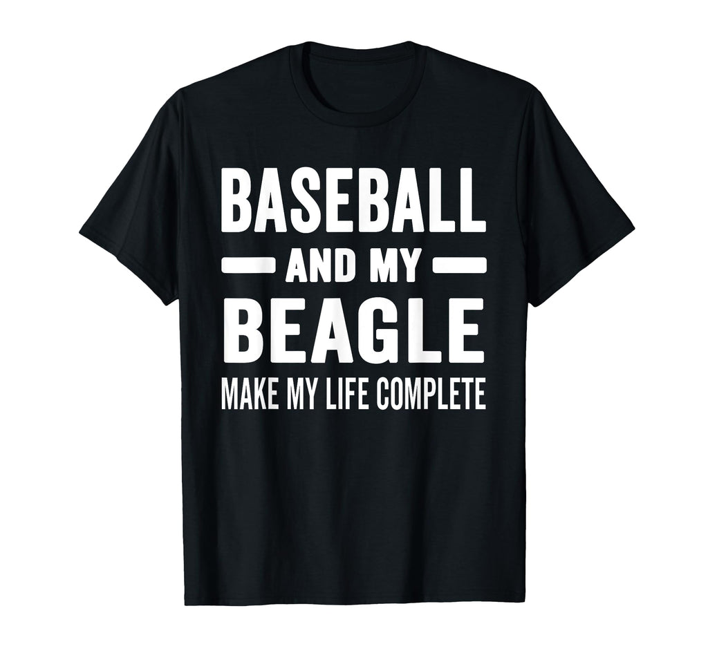 Baseball And My Beagle Mama Dog T-Shirt - Minimalist Print for Adults - T-Shirt, Sweatshirt, Hoodie