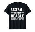 Baseball And My Beagle Mama Dog T-Shirt - Minimalist Print for Adults - T-Shirt, Sweatshirt, Hoodie