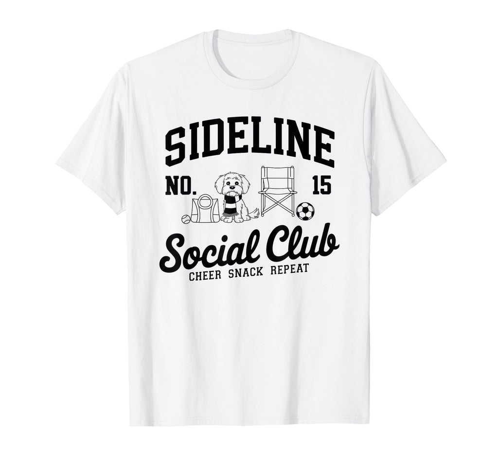 Sideline Social Club Soccer Mom Game T-Shirt - Trendy Graphic for Adults - T-Shirt, Sweatshirt, Hoodie
