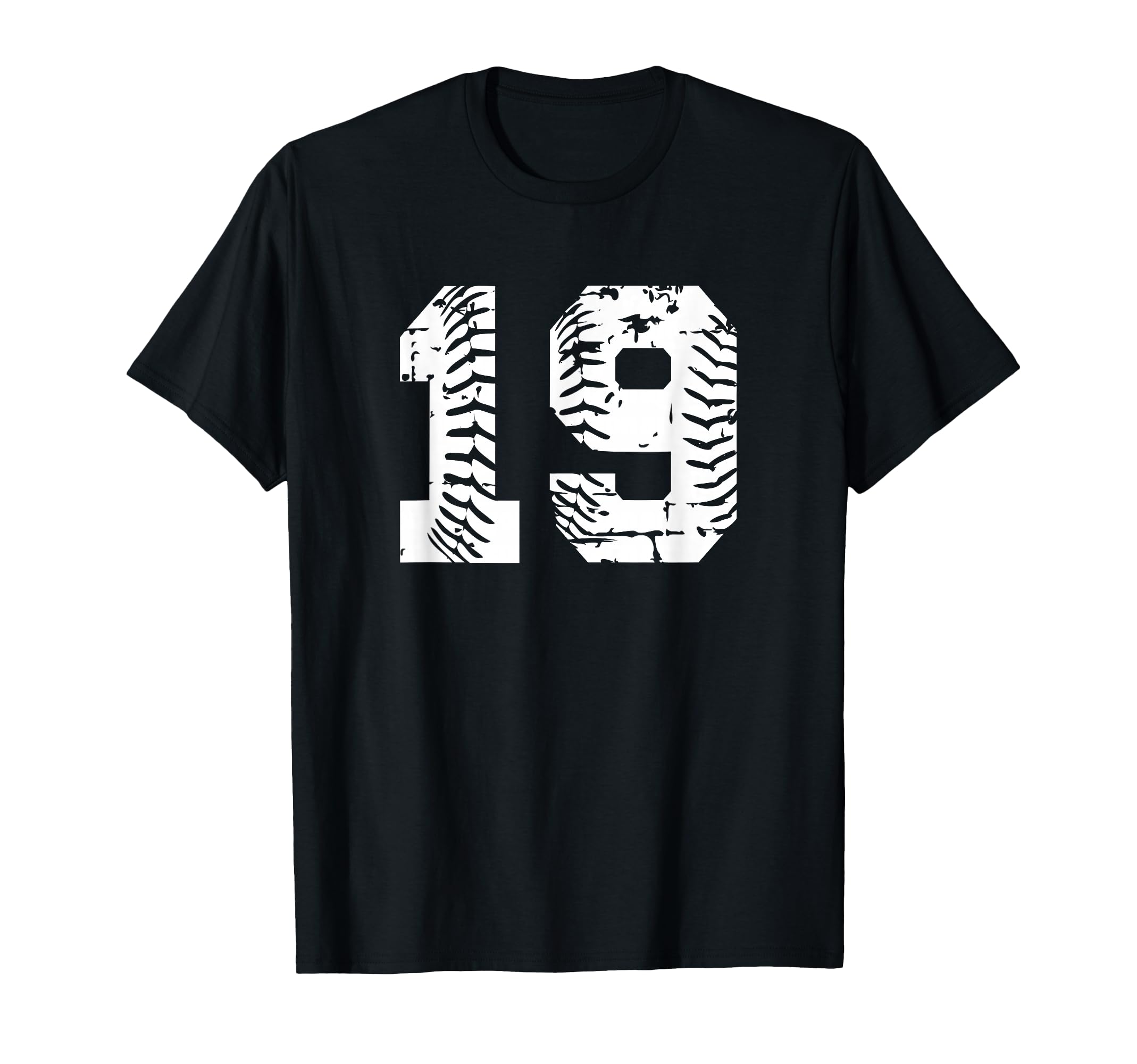 Baseball Softball Number 19 T-Shirt - Fun Novelty Design Men Women - T-Shirt, Sweatshirt, Hoodie