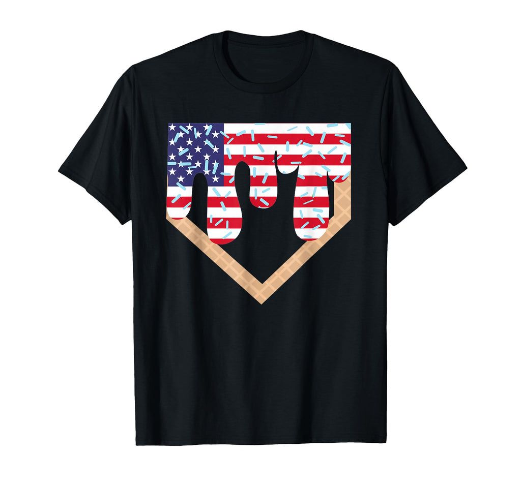 Ice Cream Baseball Baseball Shirts T-Shirt - Unique Graphic Unisex - T-Shirt, Sweatshirt, Hoodie