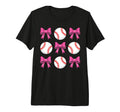Baseball Mom Mama Coquette Bow Happy T-Shirt - Trendy Graphic Unisex - T-Shirt, Sweatshirt, Hoodie