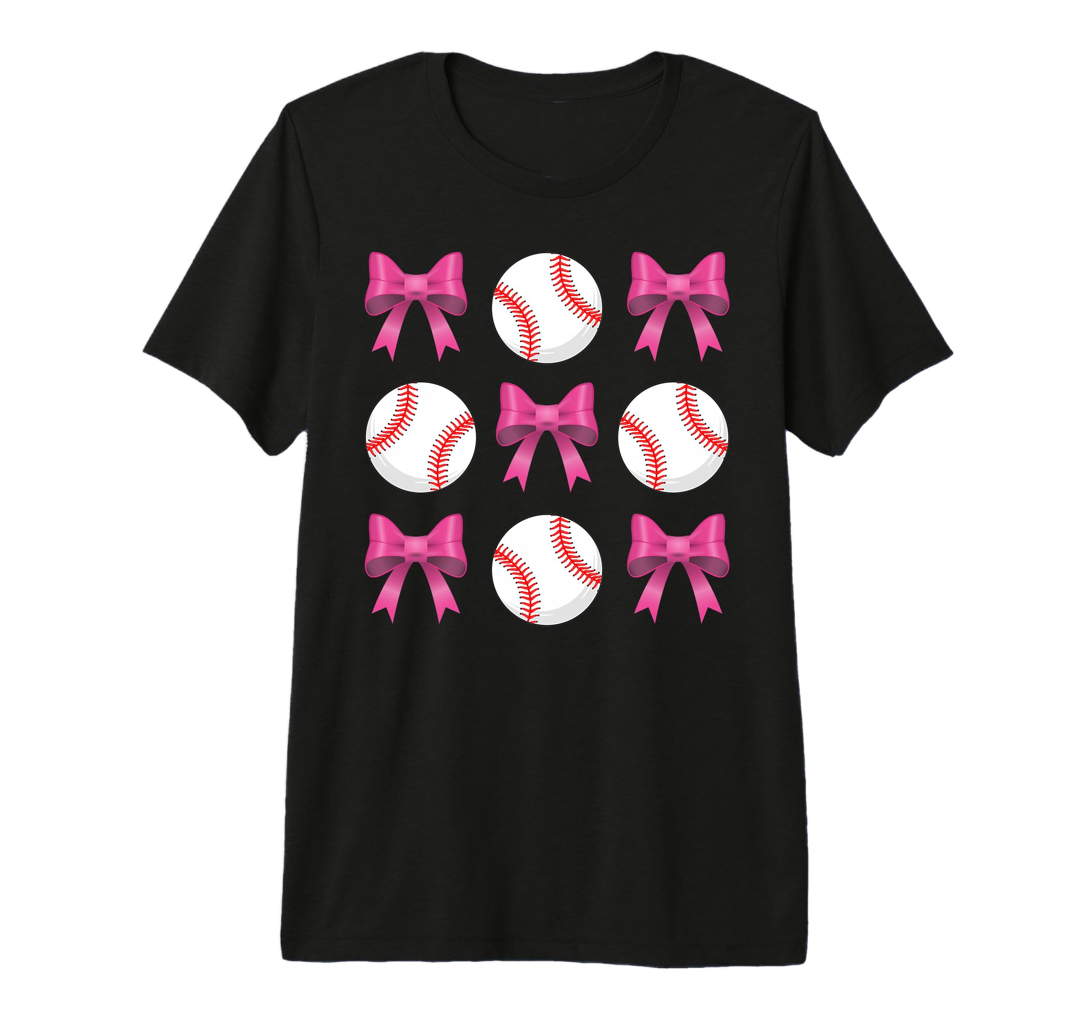 Baseball Mom Mama Coquette Bow Happy T-Shirt - Trendy Graphic Unisex - T-Shirt, Sweatshirt, Hoodie