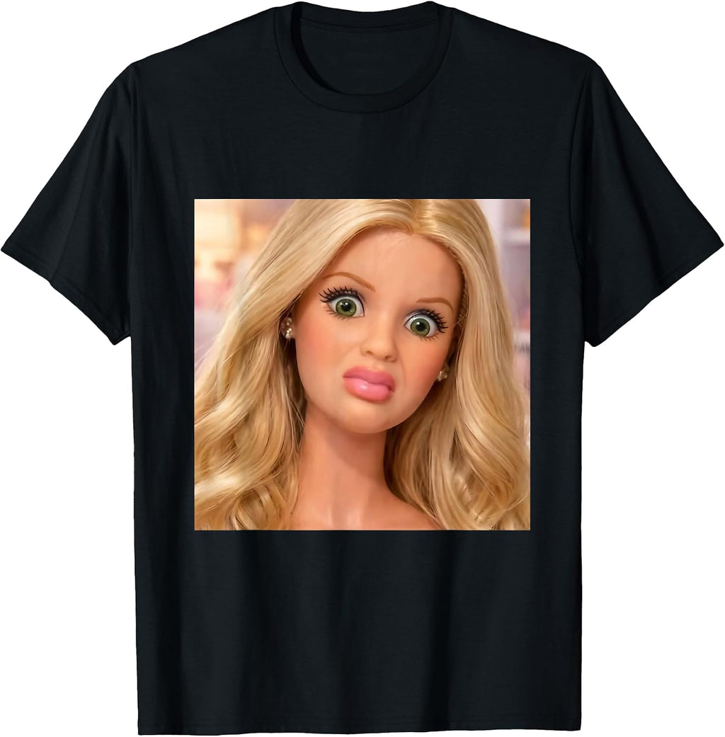 Funny Disgusting Doll face Meme Gift - Adult & Kids T-Shirts, Sweatshirts & Hoodies apparel design preview 1