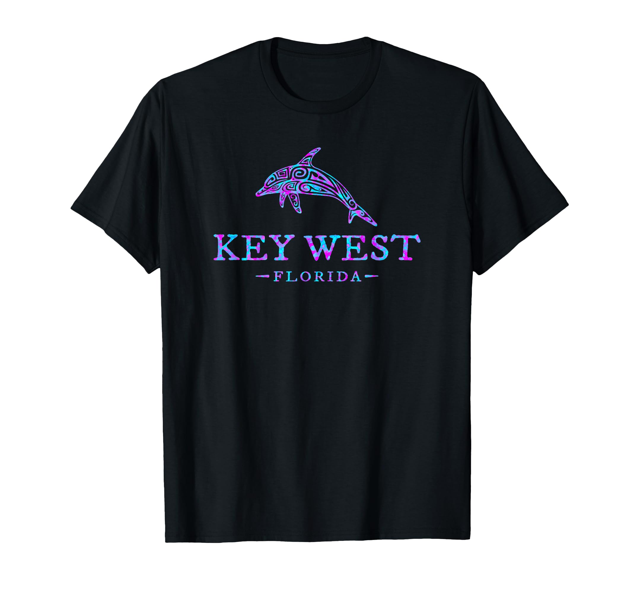 Key West Florida Souvenir Dolphin Mens T-Shirt - Trendy Graphic for Adults - T-Shirt, Sweatshirt, Hoodie
