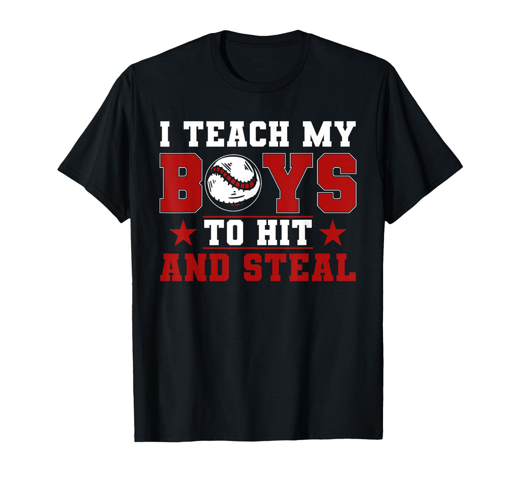 Baseball Mom Dad I Teach My To Hit And T-Shirt - Trendy Graphic Men Women - T-Shirt, Sweatshirt, Hoodie
