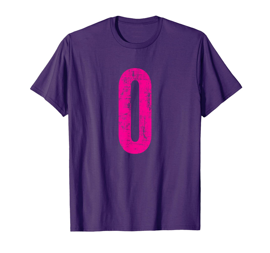 Number 0 Zero Distressed Sport Team Player T-Shirt - Unique Graphic Unisex - T-Shirt, Sweatshirt, Hoodie