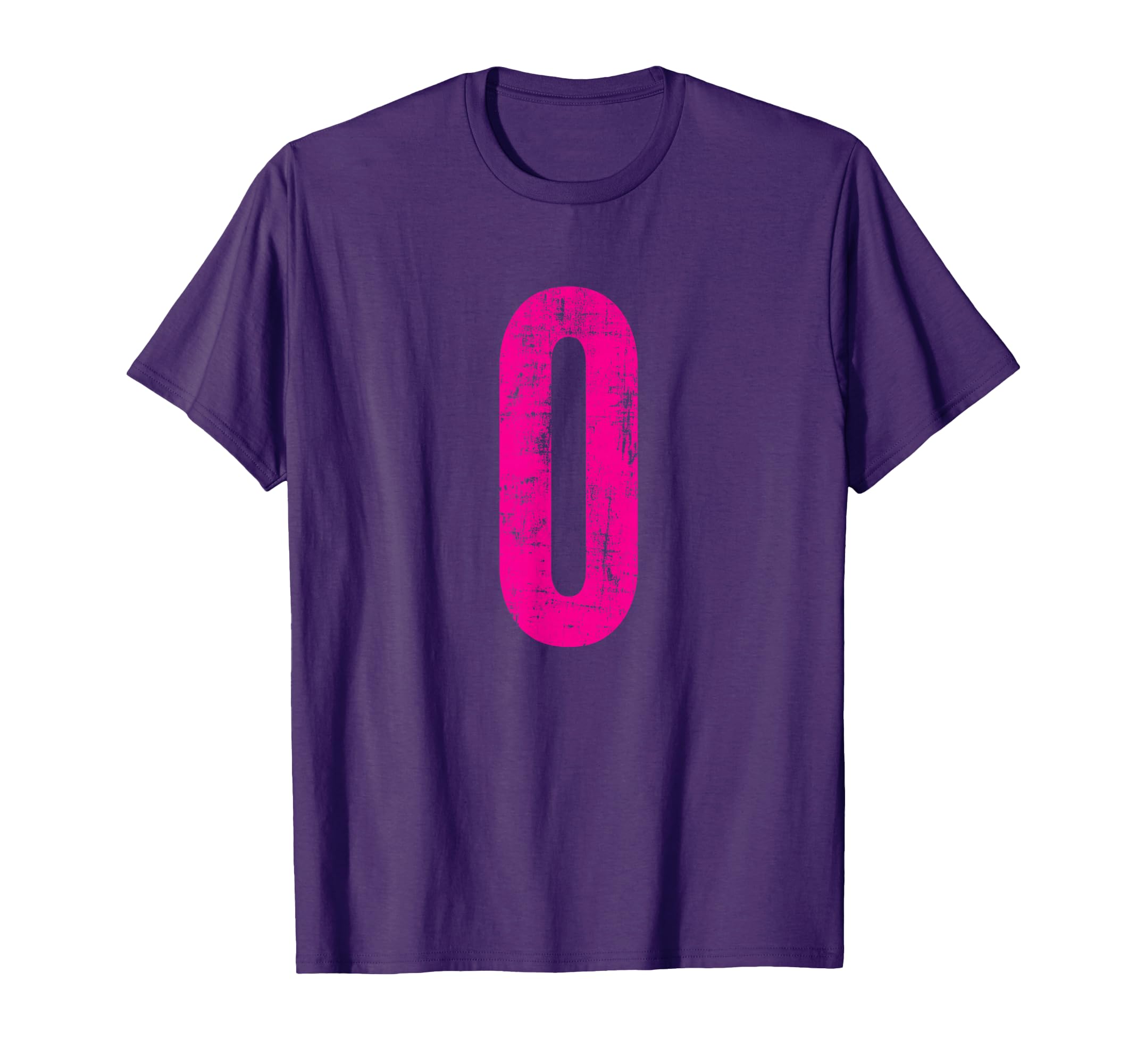 Number 0 Zero Distressed Sport Team Player T-Shirt - Unique Graphic Unisex - T-Shirt, Sweatshirt, Hoodie