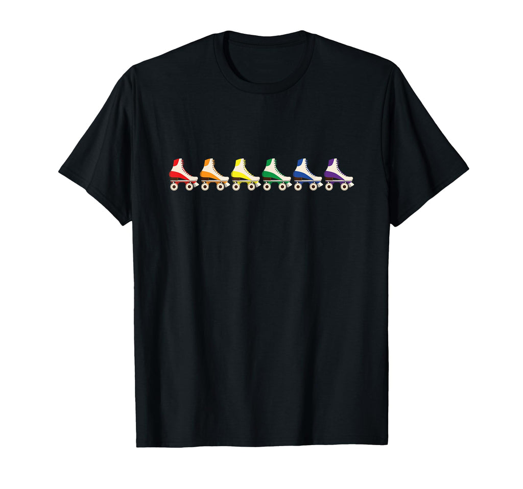 Lgbt Flag Rainbow Skates Gay Roller T-Shirt - Custom Art Print for Adults - T-Shirt, Sweatshirt, Hoodie