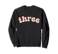 3Rd Birthday Boho Wavy Blush Mauve Sweatshirt - Trendy Graphic Men Women - T-Shirt, Sweatshirt, Hoodie