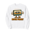 Never Forget Funny Cassette Tape Lover Sweatshirt - Minimalist Print Unisex - T-Shirt, Sweatshirt, Hoodie