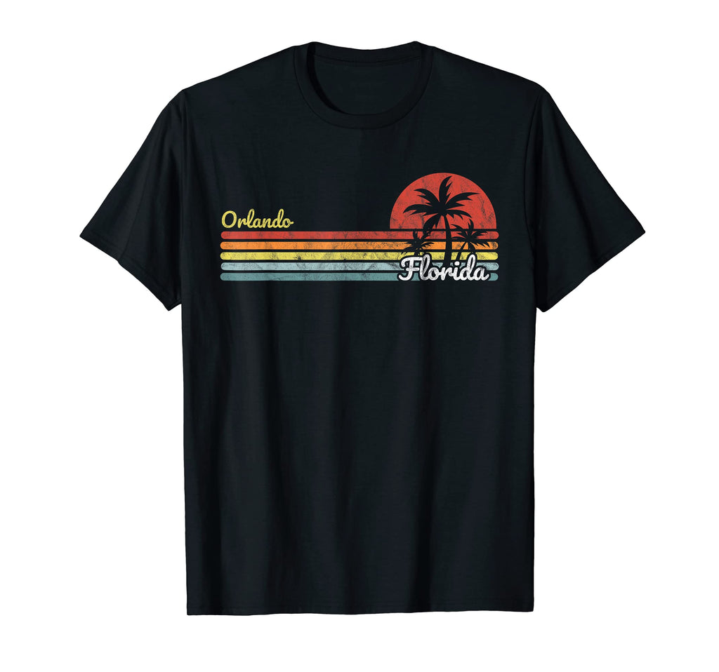 Orlando Fl Florida Stripes Lines T-Shirt - Fun Novelty Design Men Women - T-Shirt, Sweatshirt, Hoodie