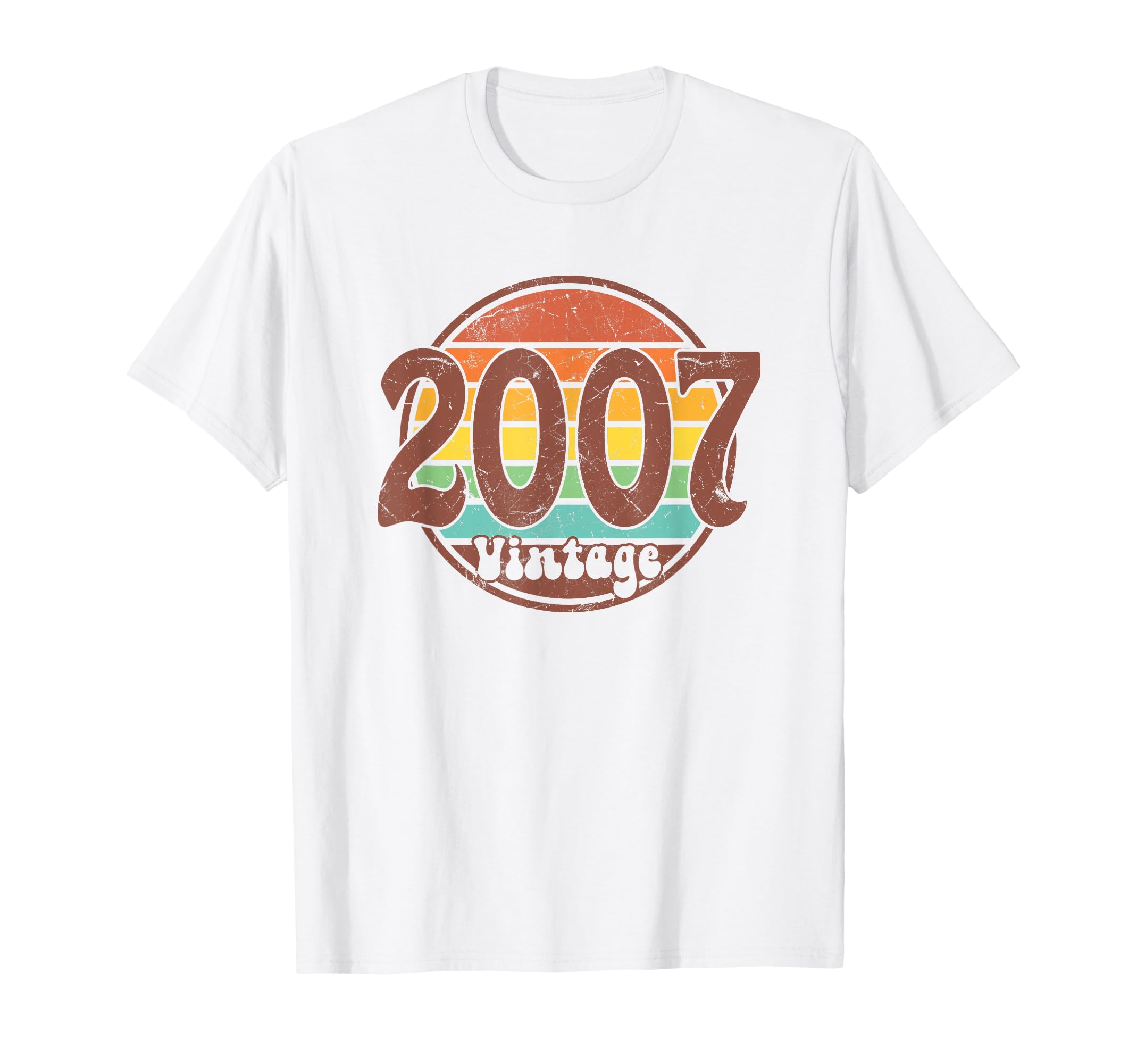 Born 2007 Birthday Simple Born 2007 T-Shirt - Aesthetic Graphic for Adults - T-Shirt, Sweatshirt, Hoodie