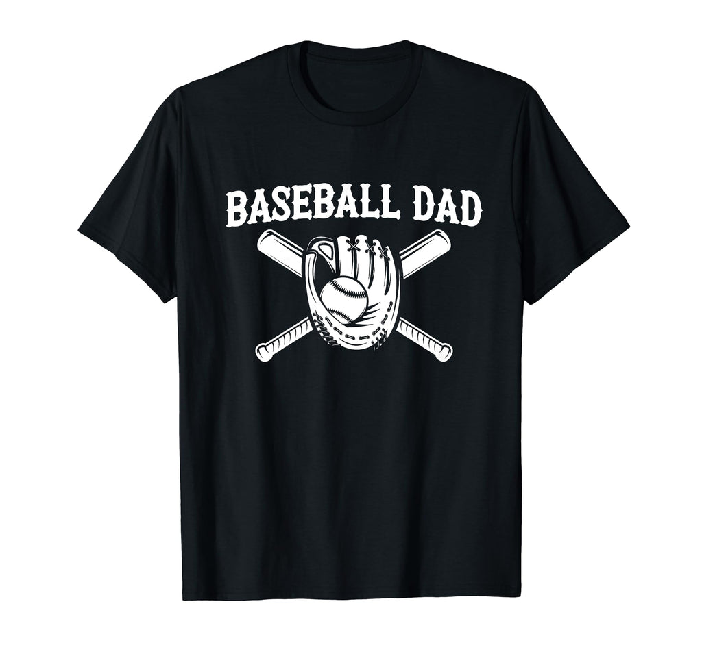 Baseball Dad Happy Fathers Day Wife T-Shirt - Novelty Apparel Unisex - T-Shirt, Sweatshirt, Hoodie