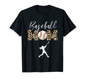 Softball Mom Leopard Funny Baseball T-Shirt - Custom Art Print for Adults - T-Shirt, Sweatshirt, Hoodie