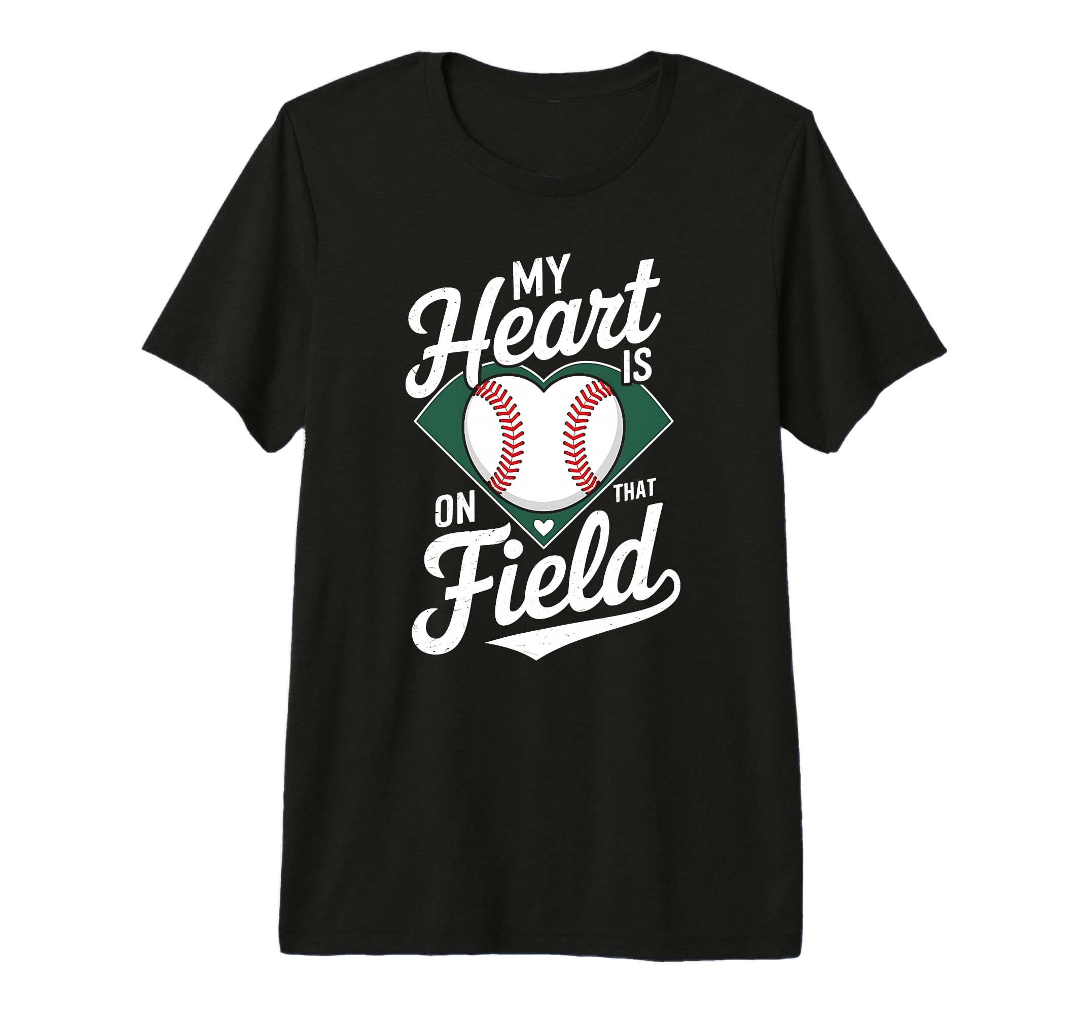 My Heart Is That Field Baseball Mom T-Shirt - Trendy Graphic Men Women - T-Shirt, Sweatshirt, Hoodie