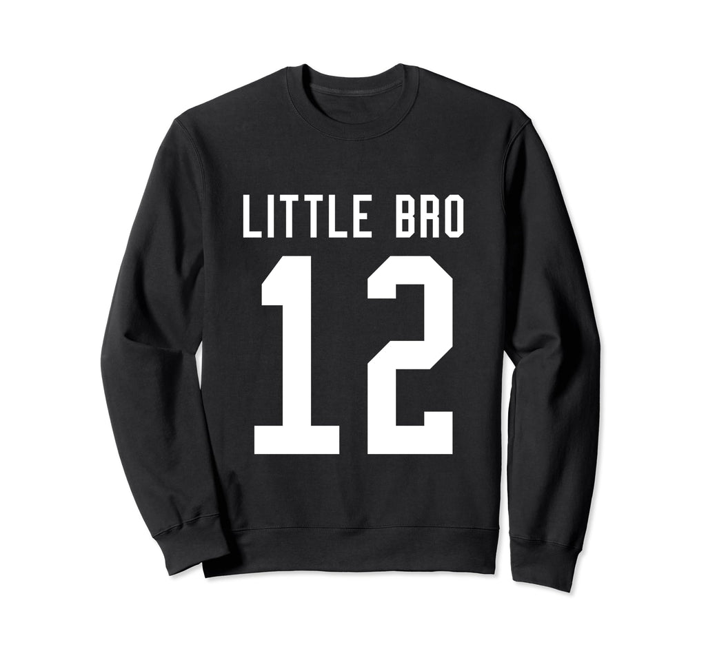 Number 12 Little Bro Biggest Fan Sweatshirt - Streetwear Style Men Women - T-Shirt, Sweatshirt, Hoodie