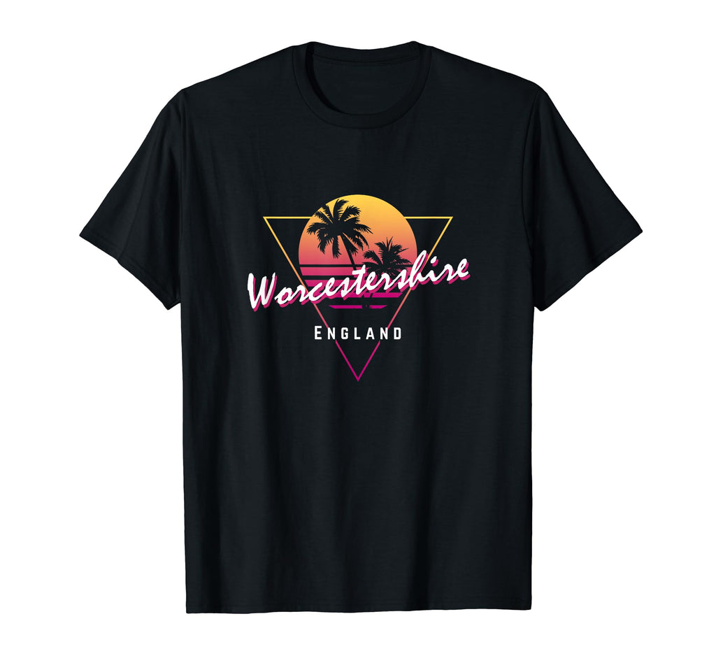 Worcestershire England 80S Funny Sunset T-Shirt - Graphic Print for Adults - T-Shirt, Sweatshirt, Hoodie