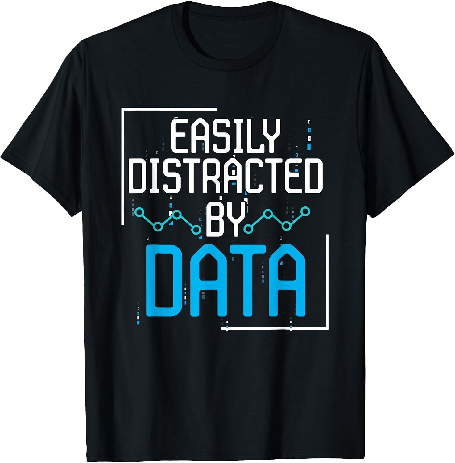 Easily Distracted By Data Science Programmer Gift - Adult & Kids T-Shirts, Sweatshirts & Hoodies apparel design preview 1