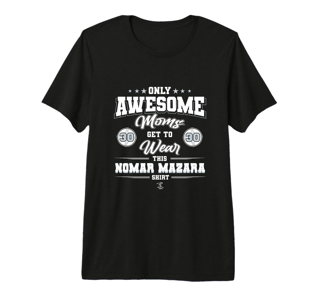Nomar Mazara Awesome Moms Tri Blend T-Shirt - Trendy Graphic for Adults - T-Shirt, Sweatshirt, Hoodie