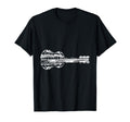 Guitar Lake Reflection Musician T-Shirt - Fun Novelty Design Men Women - T-Shirt, Sweatshirt, Hoodie