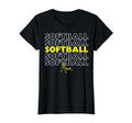 Softball Mom Yellow Softball Team Mom T-Shirt - Trendy Graphic for Adults - T-Shirt, Sweatshirt, Hoodie