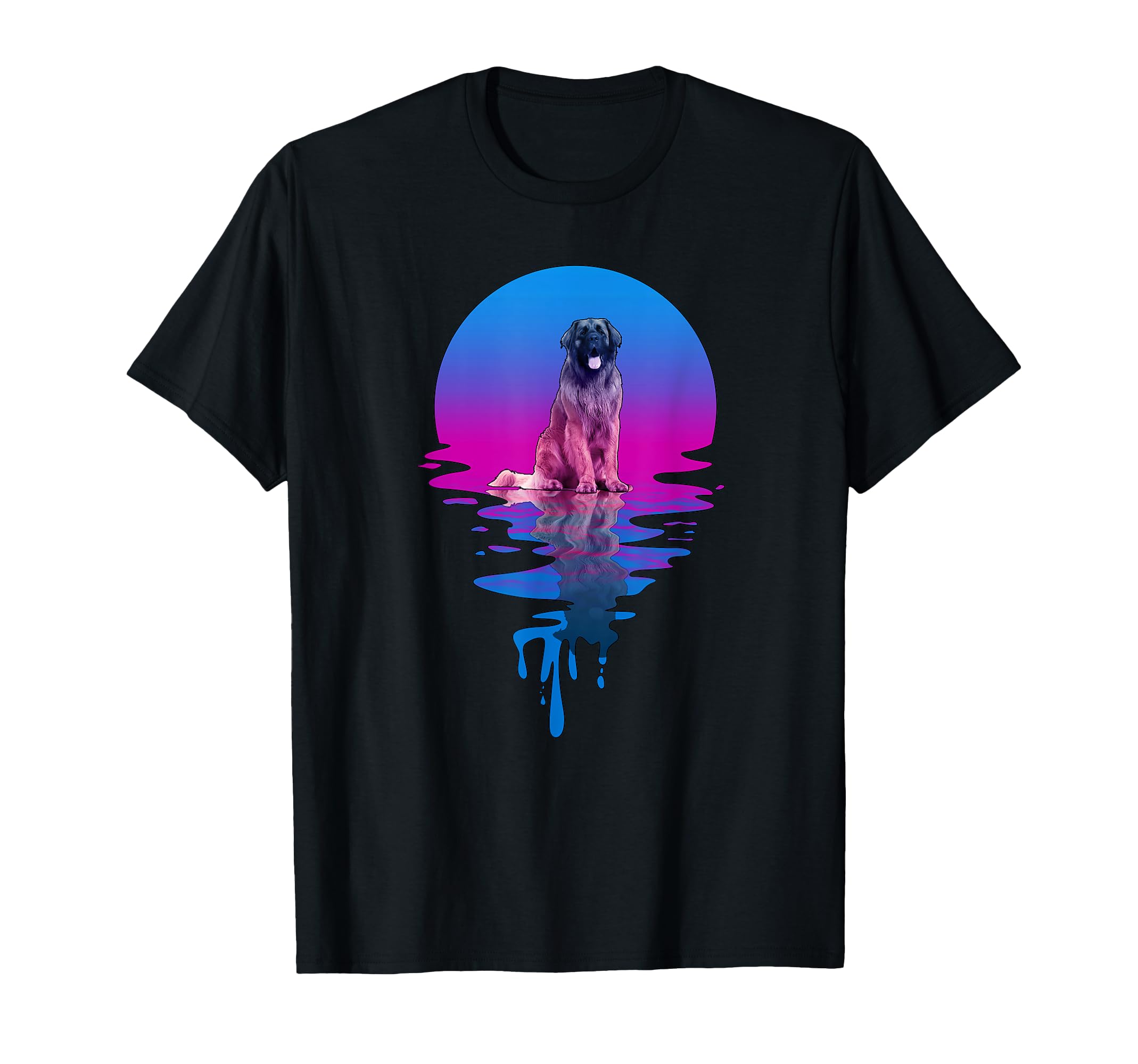 Sunset Leonberger T-Shirt - Novelty Apparel Unisex - T-Shirt, Sweatshirt, Hoodie
