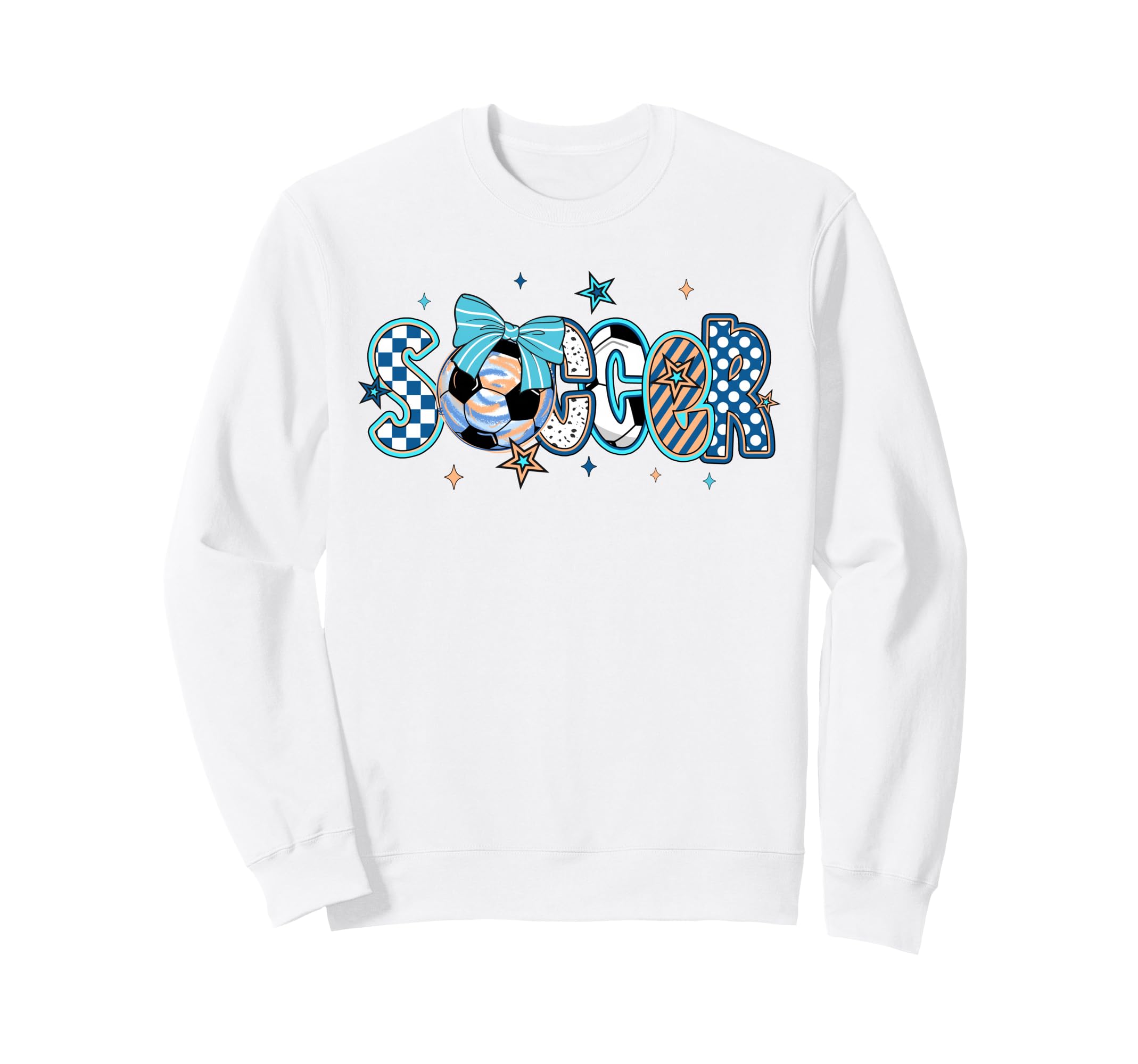 Soccer Preppy Soccer Game Day Mom Sweatshirt - Unique Graphic Men Women - T-Shirt, Sweatshirt, Hoodie