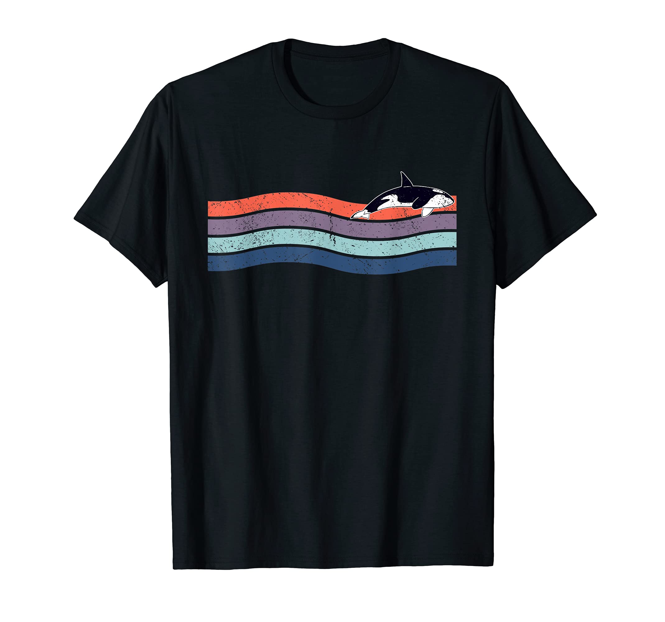 Orca Funny Sunset T-Shirt - Aesthetic Graphic Unisex - T-Shirt, Sweatshirt, Hoodie