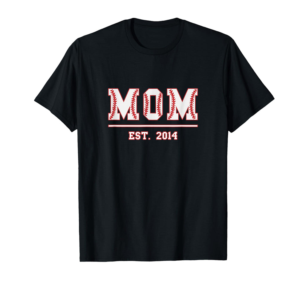 Mom Est 2014 Funny Sports Year T-Shirt - Custom Art Print for Adults - T-Shirt, Sweatshirt, Hoodie