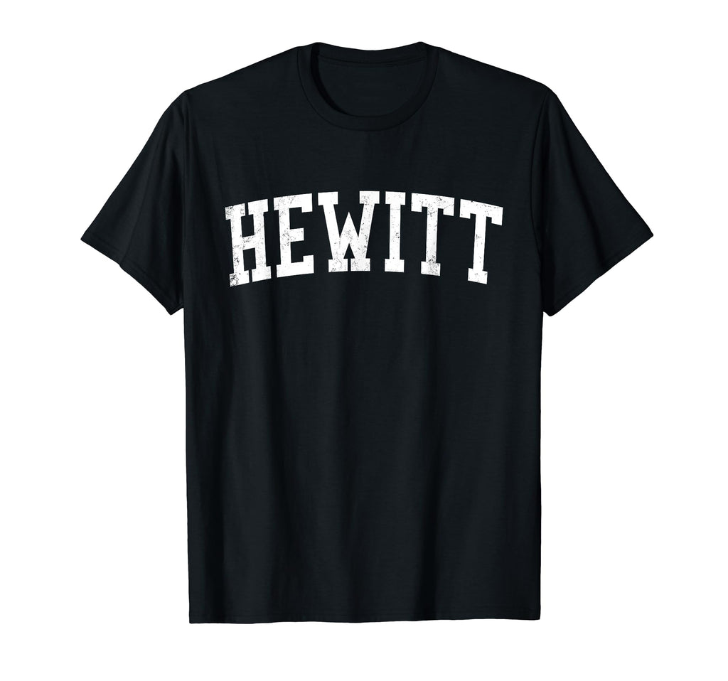 Hewitt Tx Distressed White Varsity T-Shirt - Graphic Print for Adults - T-Shirt, Sweatshirt, Hoodie