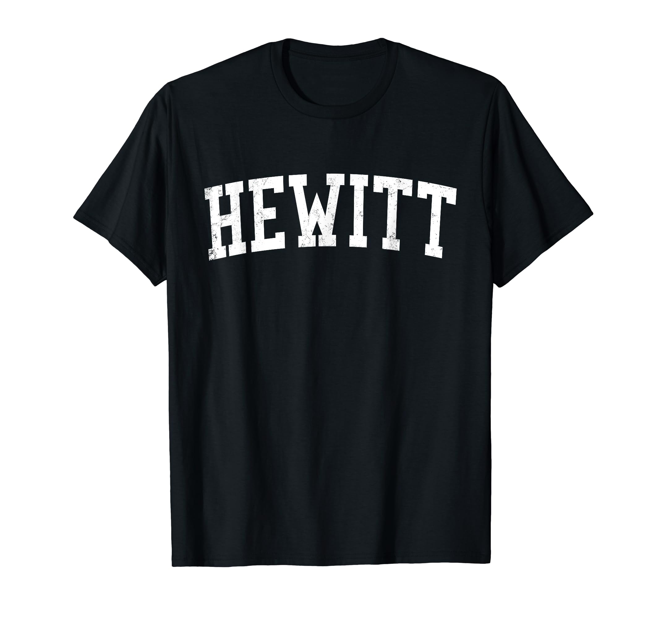 Hewitt Tx Distressed White Varsity T-Shirt - Graphic Print for Adults - T-Shirt, Sweatshirt, Hoodie