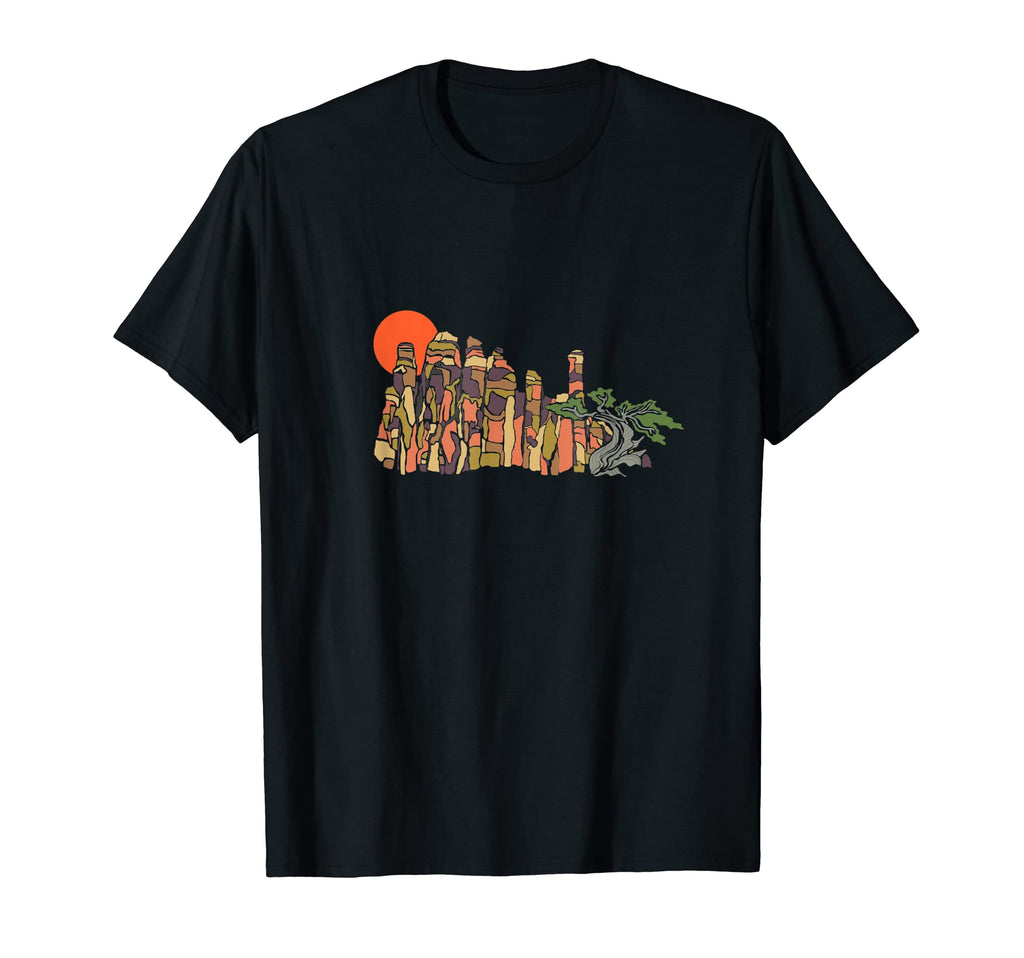 Family Butte Utah Camping Rock Climbing T-Shirt - Custom Art Print Unisex - T-Shirt, Sweatshirt, Hoodie