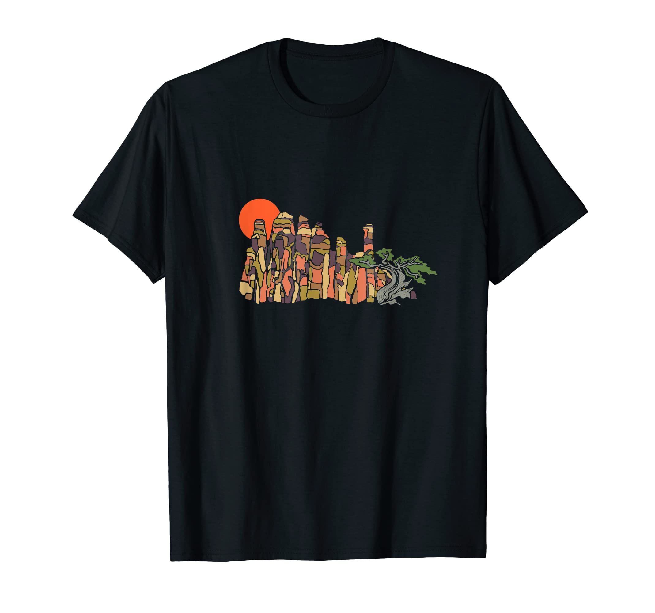 Family Butte Utah Camping Rock Climbing T-Shirt - Custom Art Print Unisex - T-Shirt, Sweatshirt, Hoodie