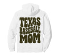 Minimalist Olive Texas Baseball Mom Hoodie - Fun Novelty Design Men Women - T-Shirt, Sweatshirt, Hoodie