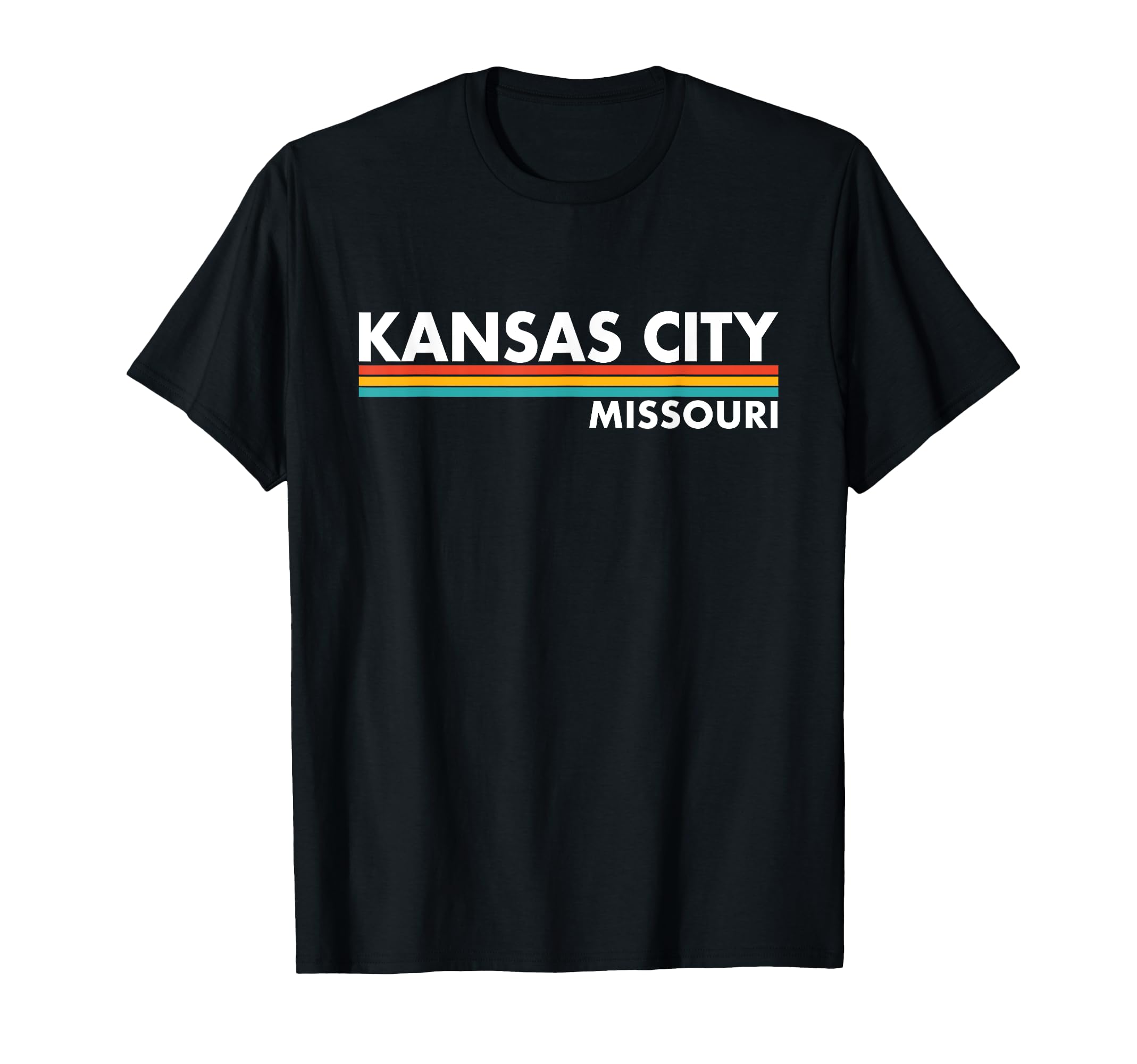 Kansas City Missouri Stripes T-Shirt - Fun Novelty Design Men Women - T-Shirt, Sweatshirt, Hoodie