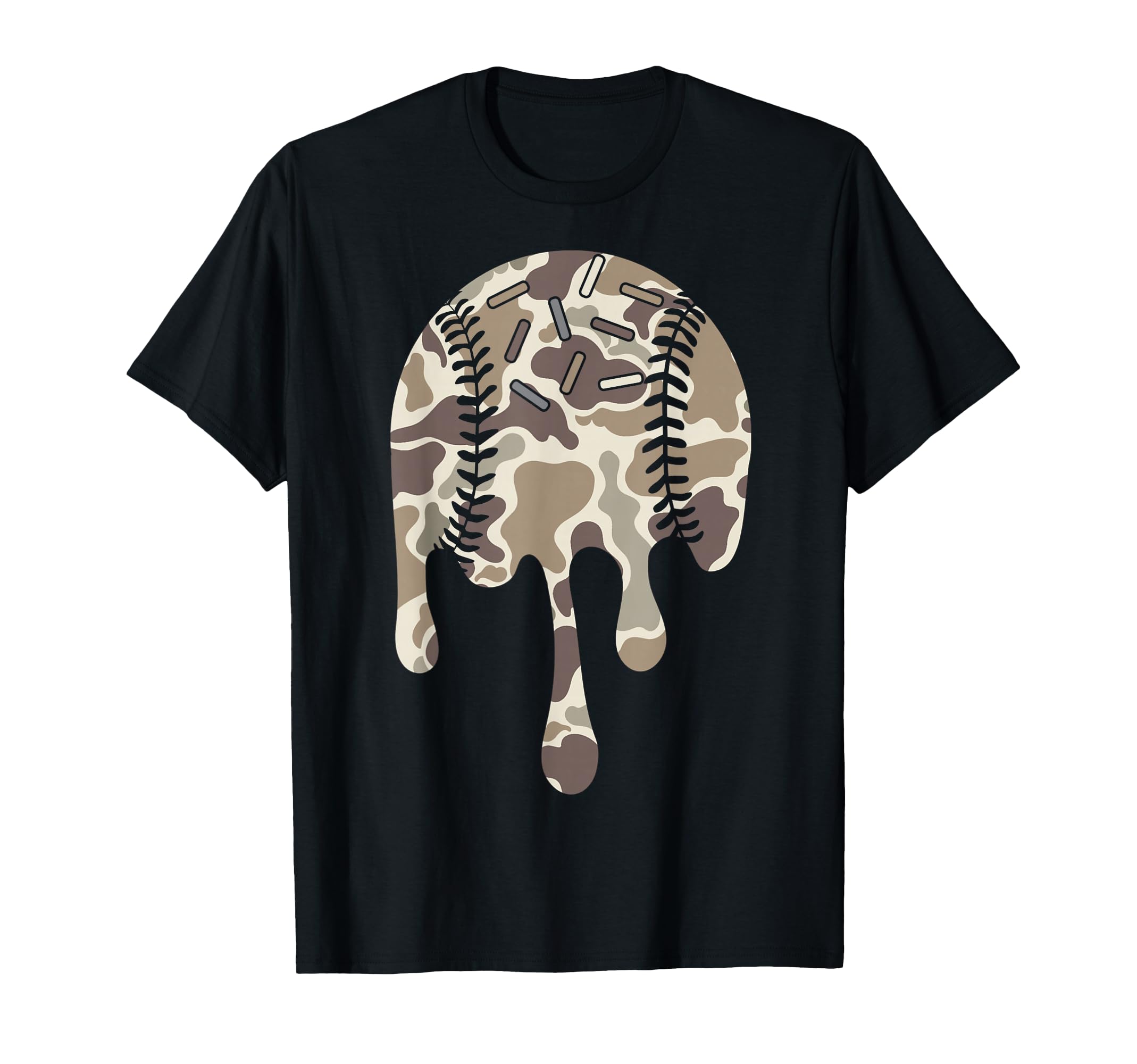 Baseball Drip Camo Baseball Bats T-Shirt - Streetwear Style for Adults - T-Shirt, Sweatshirt, Hoodie
