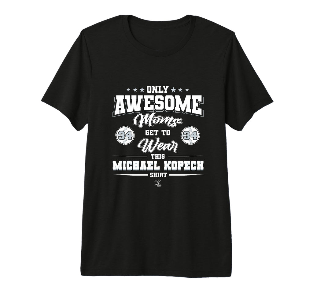 Michael Kopech Awesome Moms Tri Blend T-Shirt - Unique Graphic Unisex - T-Shirt, Sweatshirt, Hoodie