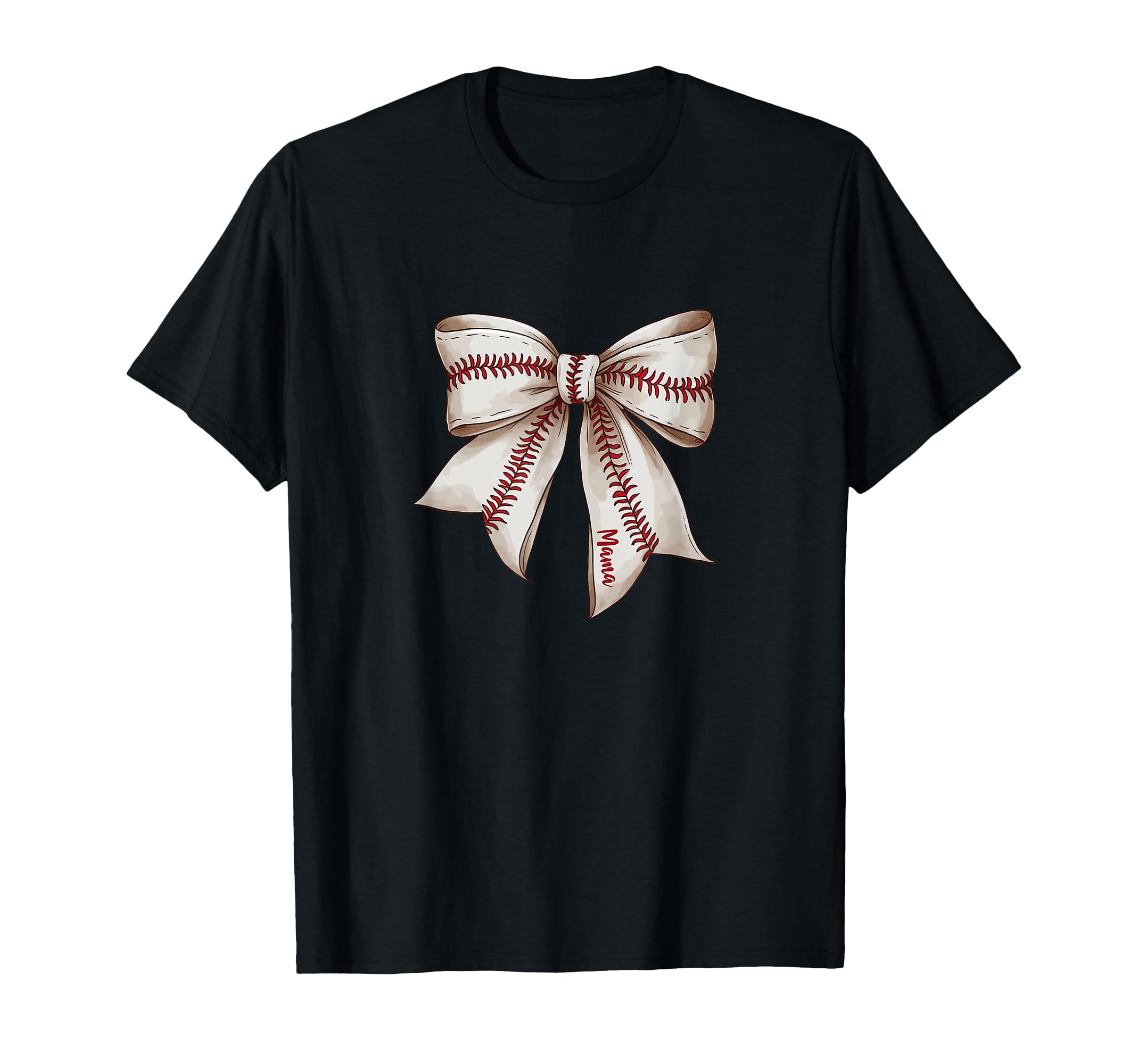 Baseball Mama Bow Mom T-Shirt - Unique Graphic for Adults - T-Shirt, Sweatshirt, Hoodie