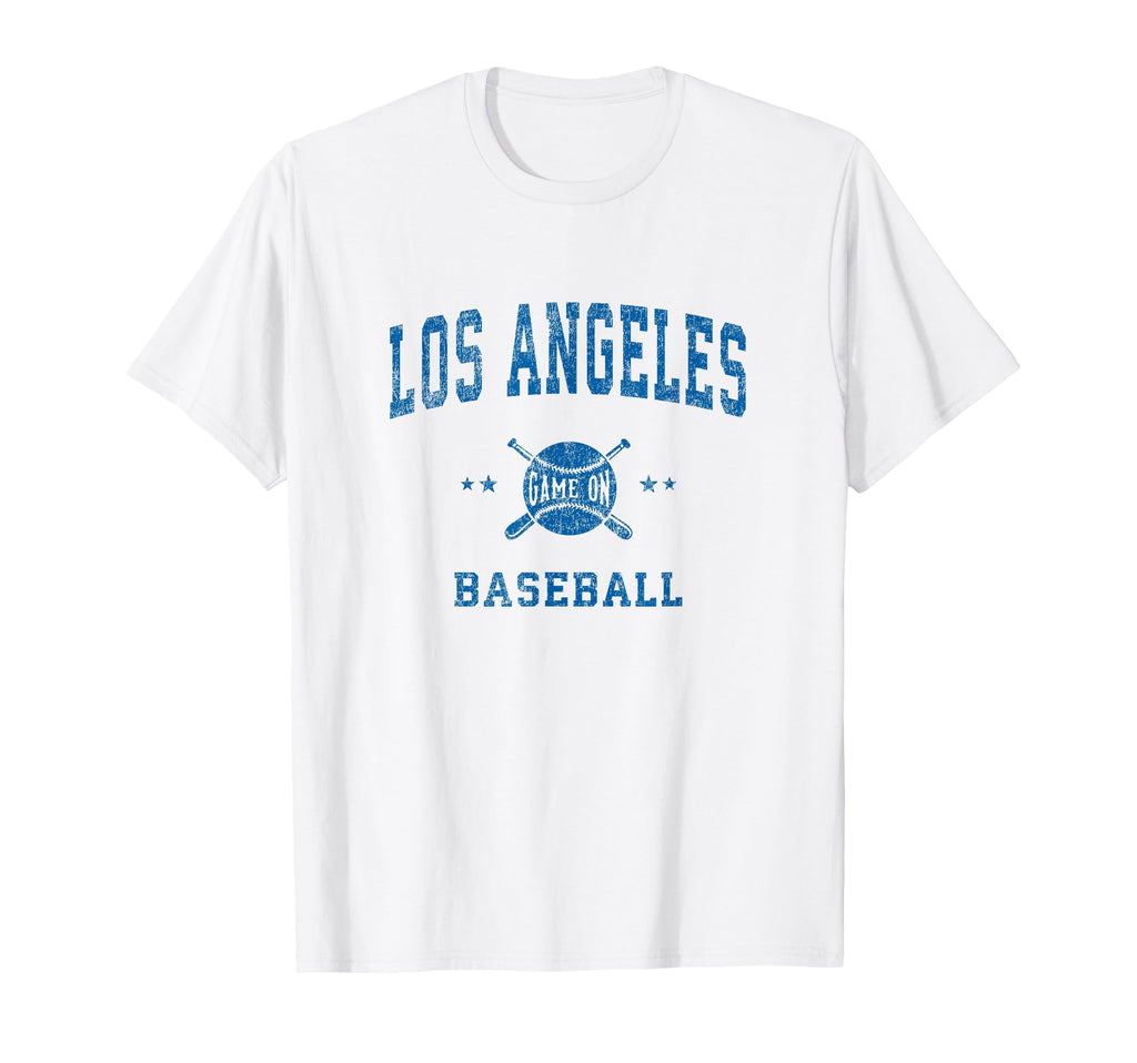 Los Angeles La Baseball Throwback T-Shirt - Graphic Print for Adults - T-Shirt, Sweatshirt, Hoodie