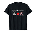 Dog Agility Agilitys Needs Peace Love Q T-Shirt - Fun Novelty Design Unisex - T-Shirt, Sweatshirt, Hoodie